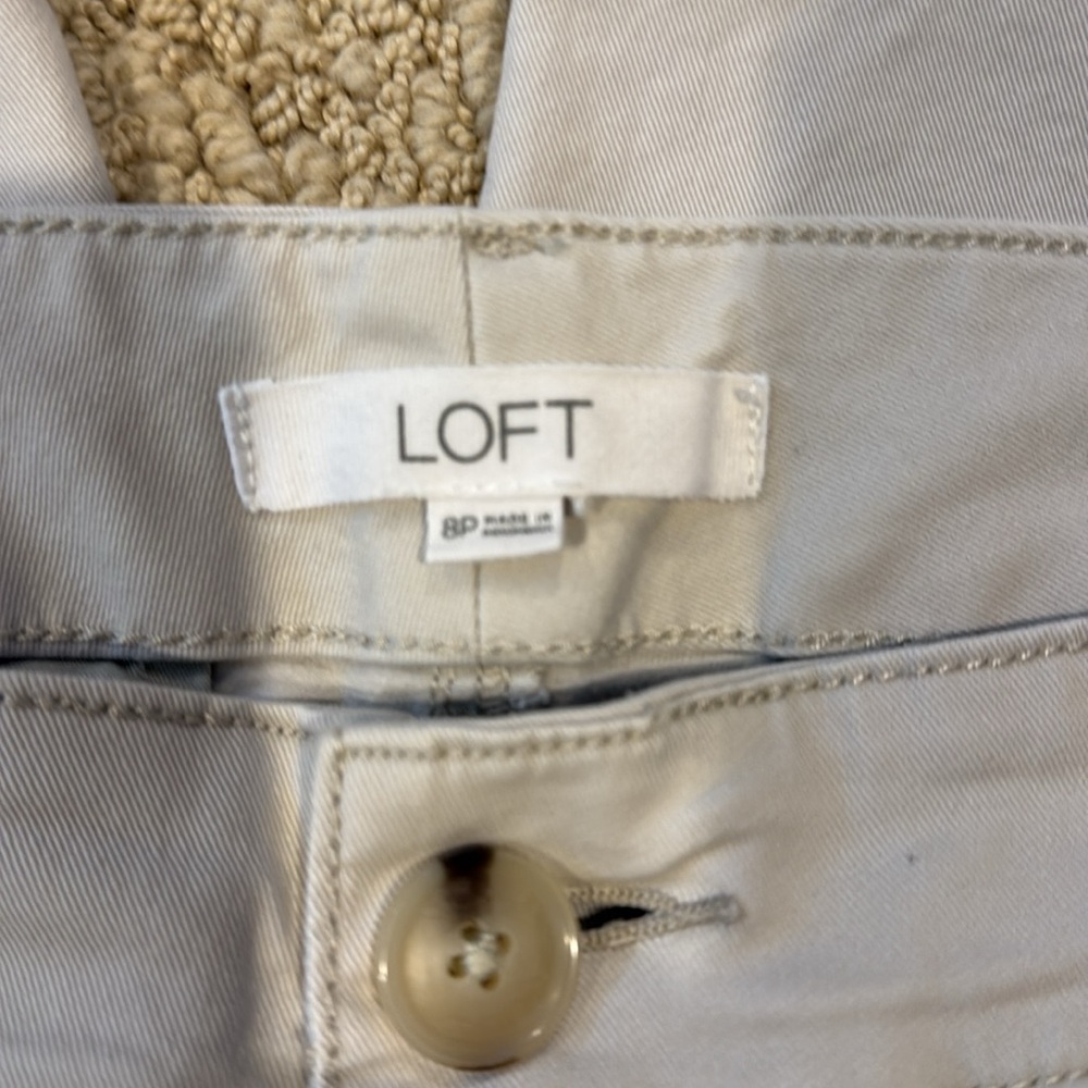 LOFT Cream Chinos - Picture 6 of 8